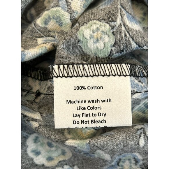 NWT Sara Campbell Black Floral Aria Dress Medium Cottagecore Loose Fit Prairie - Picture 7 of 7